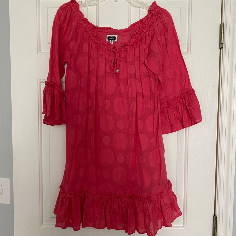 Mud pie dark pink dress
